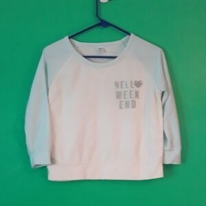 Kenzie Girl Cream & Mint PJ Top